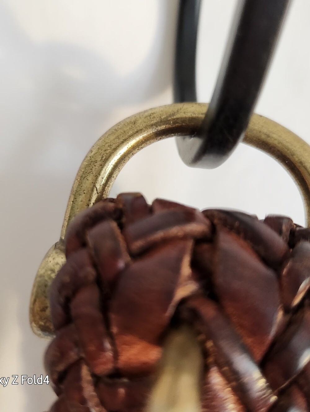 Brown Braided Leather Belt CK - Picture 7 of 9